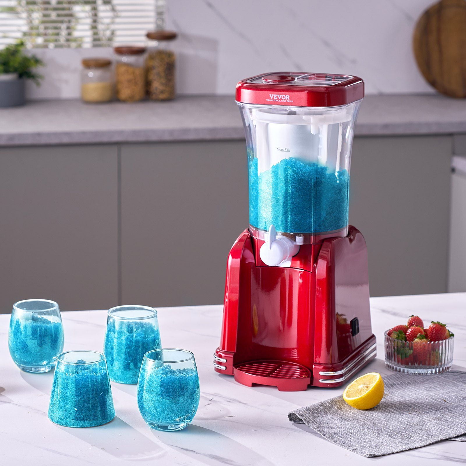 Frozen Drink Maker Slushy Machine for Home 32oz Margarita Slush Maker for Smoothies Cocktails and Iced Drinks