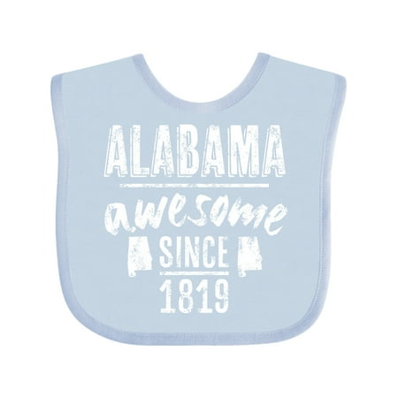 

Inktastic Alabama Awesome Since 1819 Gift Baby Boy or Baby Girl Bib