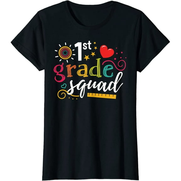 1st First Grade Squad Student Teacher Gift Back To School T-Shirt
