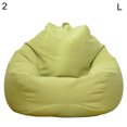 thumbnail image 3 of Pontos Solid Color Cloth Lazy Lounger Bean Bag Sack Chair Sofa Dust Cover Decoration, 3 of 5
