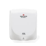 WORLD DRYER VERDEdri Hand Dryer, 13.38 x 11.75 x 4, Stainless Steel, Brushed -WRLQ973A