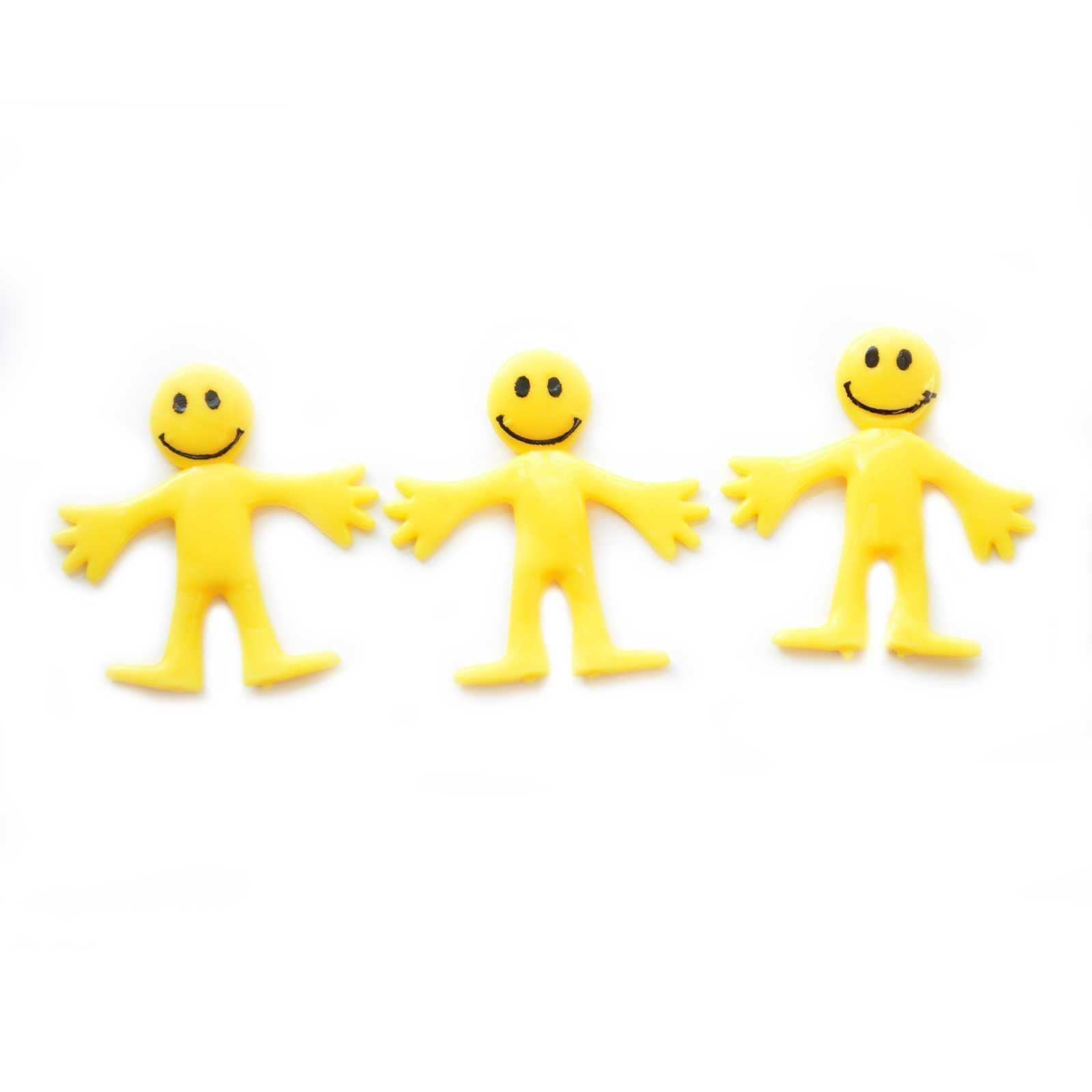4 x HENBRANDT 20 x Stretchy Smiley Men Party Bags Fillers