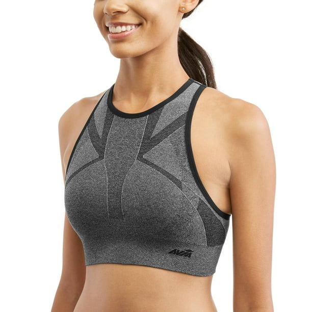 Avia Women's Active Low Imact High Neck Seamless Sports Bra