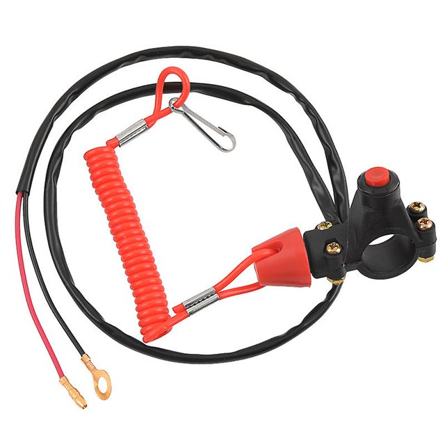 Manillar de 7/8' 22 mm TANGJMXG 2 Cables de Sujeción Interruptor de Apagado reemplazo para Taotao Dirt Pit Bike ATV 4 Wheeler Quad Trail Bike 110 cc 125 cc