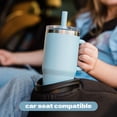 thumbnail image 5 of (3 pack) YAYA My First Travel Tumbler for Preschool & Kids 3+, Insulated Stainless Steel Tumbler with Reusable Silicone Straw & Spill-Proof Lid, Cup Holder Compatible, BPA-Free, 12oz, Blue, 5 of 11