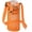 Orange, variant on Mesh Water Bottle Holder with Adjustable Shoulder Strap and Pocket - Lightweight Carrier for Walking, Sports, Hiking, Camping