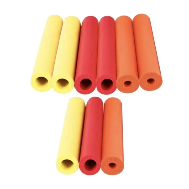 Tubos de espuma antideslizantes resistentes al calor, tubos aislantes recortables 9x Rojo Amarillo Naranja