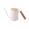 thumbnail image 2 of Hervidor de café de cuello de cisne con asa Hervidor de café de goteo manual 350 ml de color beige, 2 of 9