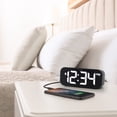 thumbnail image 5 of La Crosse Technology Dark Green Insta-Set Digital LED Alarm Clock with Bluetooth Technology, 617-714G-INT, 5 of 6