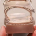 thumbnail image 4 of Toddler Girl Sandals Kids Toddler Girls Adjustable Sandals with Flower Design Lightweight Non- Sole Kids Sandals Beige 2 Years-2.5 Years, 4 of 7