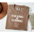 thumbnail image 2 of Jesus Christian Shirt – Comfort Colors Tee | The King is Coming, Forgiven, Yeshua, Jesus Saves, 2 of 8