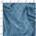 thumbnail image 2 of Soimoi Poly Taffeta Blue Fabric By the Yard - 56 Inch Wide - African Tribal Material - Artistic and Modern Patterns for Various Uses Printed Fabric, 2 of 6