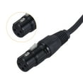 thumbnail image 3 of 1/4" TRS to XLR Female Cable, 6.35mm TRS Male to 3pin XLR Microphone Cable for Speakers, 3.3ft, Black, 3 of 6