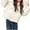 White, variant on Scyoekwg Womens Winter Jackets Zipper Thickened Short Padded Coat Loose Winter Warm Jackets Outwear Solid Color Long Sleeve Casual Outerwear (Red,M)