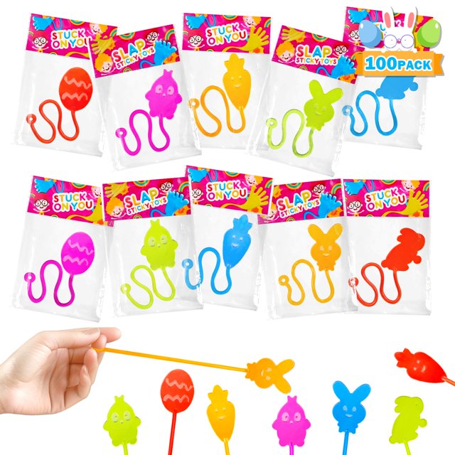 Relleno de huevos de Pascua Wondrus Sticky Hands, paquete de 100 unidades para niños