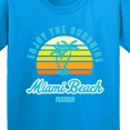 thumbnail image 4 of Inktastic Summer Enjoy the Sunshine Miami Beach Florida in Blue Youth T-Shirt, 4 of 5