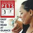 thumbnail image 5 of Pet Alert Fire Safety Sticker Decal, Emergency Rescue Warning Decal for Windows, 10pc Pet Safety Stickers for Home, Eye-Catching Decal to Alert Firefighters about Pets Inside, 5 of 6