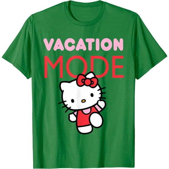 Hello Kitty Vacation Mode DTG Print Unisex T-Shirt