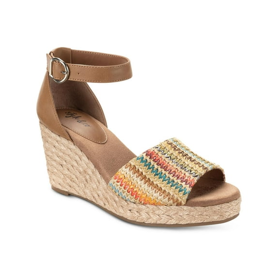 Style & Co. Womens Seleene Faux Suede Open Toe Wedge Sandals