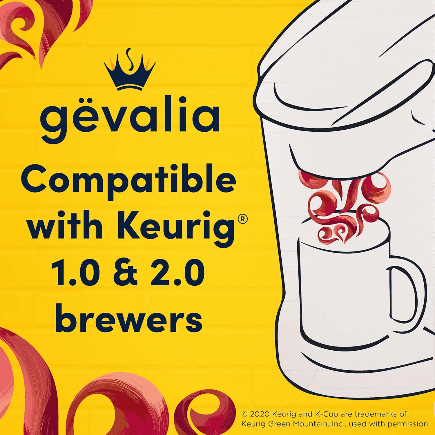 Gevalia Frothy 2-Step Cappuccino Espresso K-Cup Coffee Pods & Froth Packets Kit 6 Ct Box (Pack of 3)