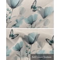 thumbnail image 6 of Tulip Butterfly Kitchen Valances for Windows Farmhouse Linen Window Valance Curtain for Living Room Window Treatment Vintage Spring Botanical Flowers Floral Valance Rod Pocket Topper, 54 x 18 Inch, 6 of 6