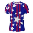 thumbnail image 4 of Utoimkio Clearance American Flag Patriotic T Shirts for Men Summer Short Sleeve Crewneck 4th of July T-Shirts Casual Tee Tops for Men, 4 of 5