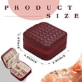 thumbnail image 2 of Parima Travel Jewelry Case Jewelry Box, Jewelry Travel Organizer, Gifts for Friends, Easter Gifts, Birthday Gifts, Travel Gifts, Bridesmaid gifts, Sturdy Jewelry Box for Women Girls Gifts - Red, 2 of 7