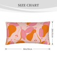 Cute Orange Pear Pink Leaves King Pillow Cases, Soft King Size Pillow