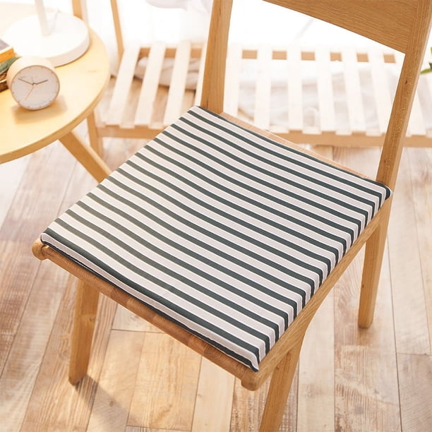 Xiao Hua Cojín de asiento grueso y cómodo para jardín, patio, hogar, cocina y oficina, azul oscuro, 40 x 40 cm