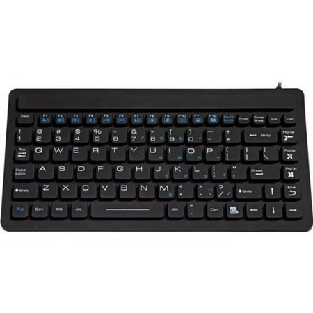Solidtek Bluetooth Mini Keyboard - Solidtek Inc. USB Silicone Mini Waterproof Keyboard - Black KB-IKB-88