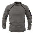 thumbnail image 1 of DPTALR Men's Pullover Casual Long Sleeve Lightweight Patchwork Tops Sweatshirts, 1 of 3