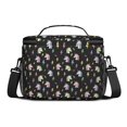 thumbnail image 3 of Unicorn and Lightning Black Pattern Insulated Lunch Box for Women Men, Medium Leakproof Cooler Bag with Adjustable Strap, 10"x6.7"x8", 3 of 6
