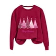 thumbnail image 2 of Uootdi Sweaters for Women Christmas Snowflake Gift Print Knitted Long Sleeve Sweater Casual LooseCrew Neck Top Pullover Funny T ops, 2 of 4