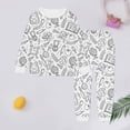 thumbnail image 2 of Toimothcn Ensemble de Vêtements pour Bébé Fille Manches Longues Décontracté Diy Pyjama Peint à la Main Pantalon Extensible 2 Pcs Ensemble de Vêtements de Nuit Doux et Confortable Vêtements de Loisirs pour Filles, 2 of 4