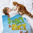 thumbnail image 2 of Stinky and Dirty-Anti-Pilling Flannel Blanket Soft Lightweight Plush Fuzzy Cozy Luxury Blanket for Home and Kitchen Use – Perfect for Kids and Adults 32"*48"(80cm*120cm), 2 of 6