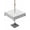 Gray, variant on Outdoor Tablecloth with Umbrella Hole Zipper Orange Floral Round Tablecloth 60" Waterproof Outside Table Cloth Rustic Leaves Flowers Country Botantical Patio Table Cover Tablecloths for Picnic Party