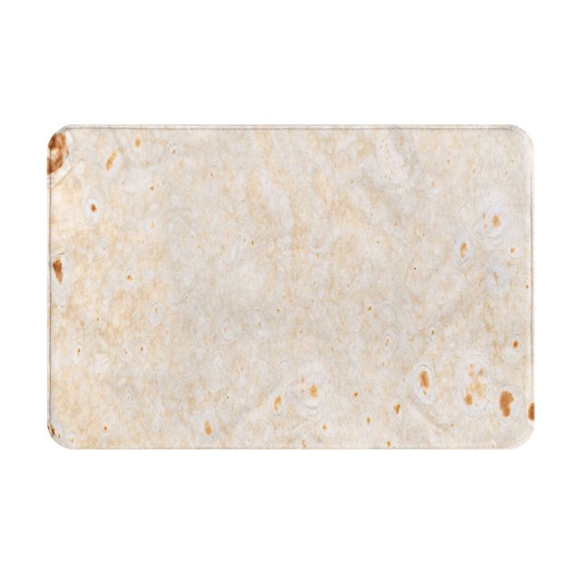 Balery pita baked bread Felpudo de franela, resistente a las manchas y a la decoloración, para uso interior y exterior, fácil de limpiar, 40 x 60 cm