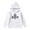 White, variant on Hwmodou Toddler Girls Graphic Hoodies Kids Boy Girl Leisure Loose Cute Print Long Sleeve Hoodie Sport Outdoor Workout Comfortable Kids Clothes,3-14Y