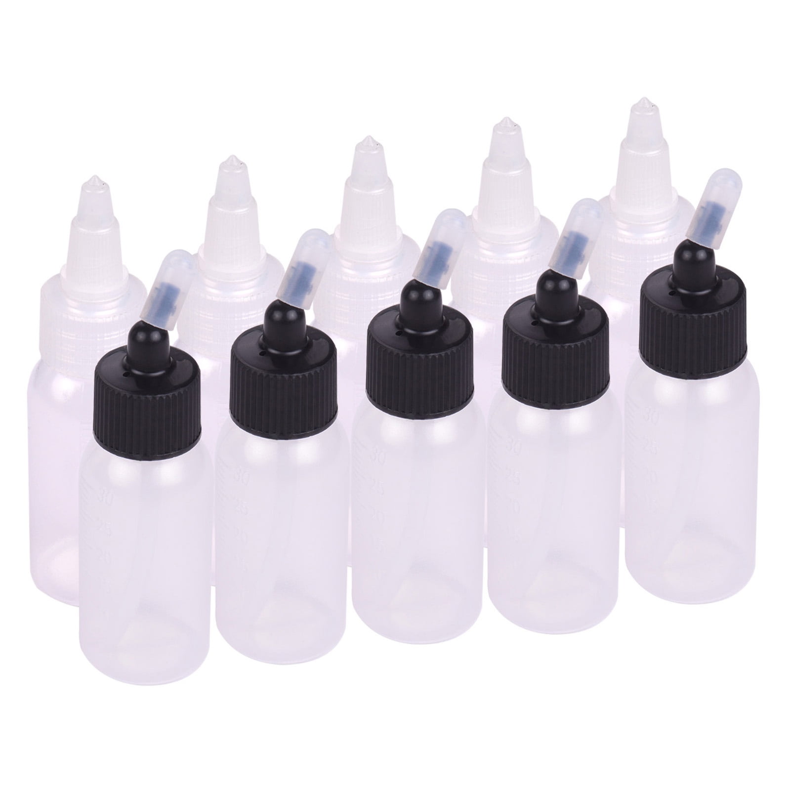 Htovila 10pcs 1.2Ounce(35cc) Airbrush Paint Bottles and Storage