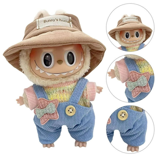 Ropa De Peluche Para Muñeca Labubu De 17 Cm | Disfraz Navideño O Casual Para Coleccionistas | Fácil De Poner Y Quitar | Materiales De Calidad Y Ajuste Perfecto