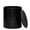 Black, variant on Otto Storage Stool | Round Plastic Storage Ottoman | Solid Color