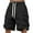 Black, variant on Men's Nylon Ice Silk Cargo Shorts - Summer Casual Sports Shorts with Pockets