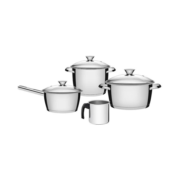 Batería de Cocina Tramontina Allegra Acero Inoxidable 7 Piezas