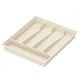 thumbnail image 1 of Bandeja organizadora para cajones de cubiertos, almacenamiento de cubiertos de plástico para cajones de cocina, soporte para cubiertos y utensilios, divisor para cucharas, tenedores, cuchillos,, 1 of 5