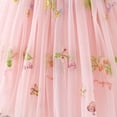thumbnail image 5 of WUANDIXFA Birthday Dress for Girls Cute Baby Toddler Girls Dress Baby Girl Clothes Summer Dress Ruffle Sleeveless Bow Top Floral Skirt Baby Sundress Outfits Pink,12-18 Months, 5 of 5
