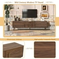 thumbnail image 5 of Mid Century TV Stand with 2 Drawers, Media Console Table for TVs up to 80'', Entertainment Center with Storage for Living room, Bedroom, Home Theatre, 5 of 27