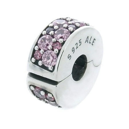 Purple Kids Charm - Authentic Mosaic Shining Elegance Charm, Pink & Purple CZ 791817CZSMX