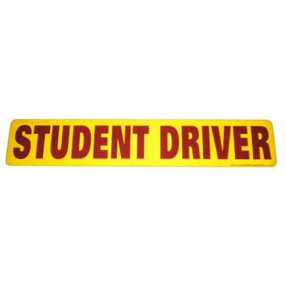 Student Driver Magnet - Vehicle Car Sign - Reflective Magnetic for Extra Safety