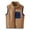 Coffee, variant on NIEWTR Fleece Lined Thickened Fall And Winter Vest For Baby And Young Kids A Warm Open Front Outerwear Vest Suitable For Boys And Girls