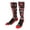 Black/Scarlet Camo, variant on Sports Elite Performance Over The Calf Camo Socks (Royal/Orange Camo, Small)